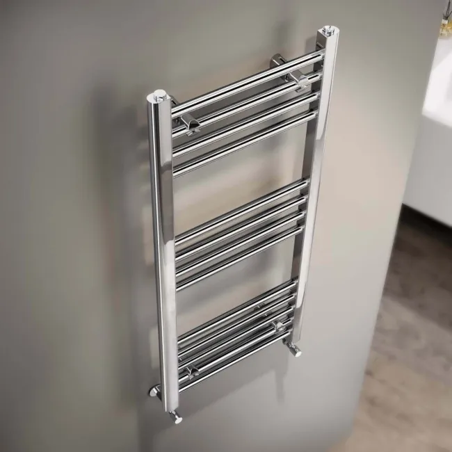 Barcelona Chrome Straight Heated Towel Rail 1000x400mm