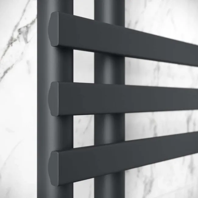 Madrid Anthracite Designer Heated Towel Rail 800x450mm
