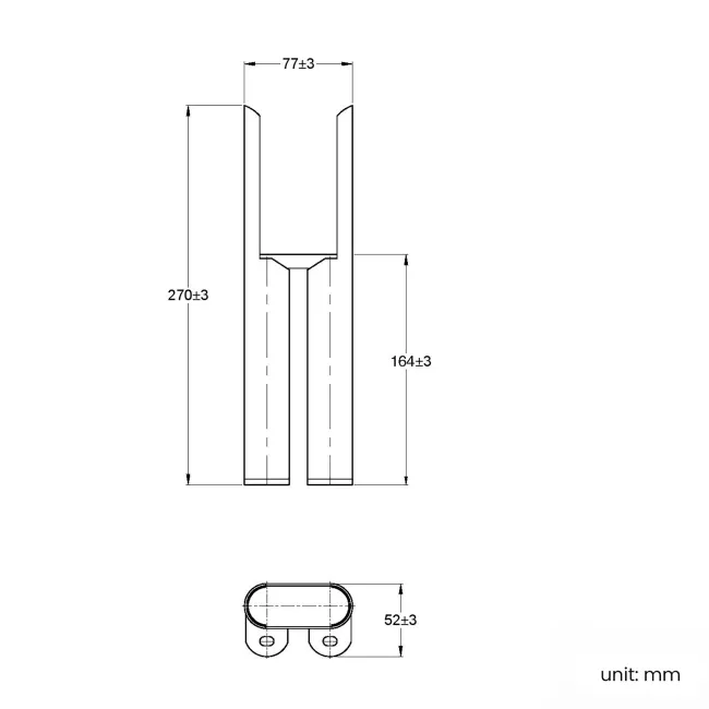 Inky Blue Traditional 2 Column Radiator Feet