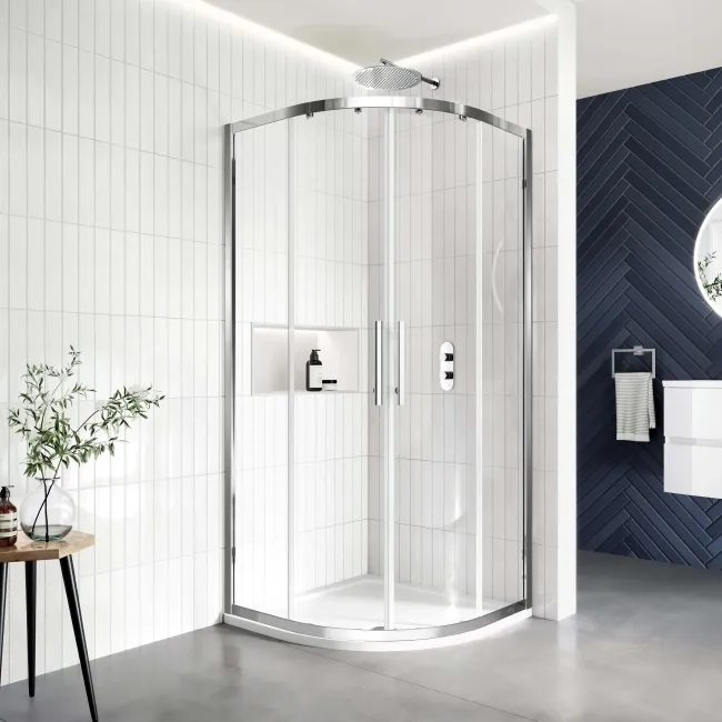 Hamburg Easy Clean 8mm Quadrant Shower Enclosure 800x800mm - Easy Fix Feature