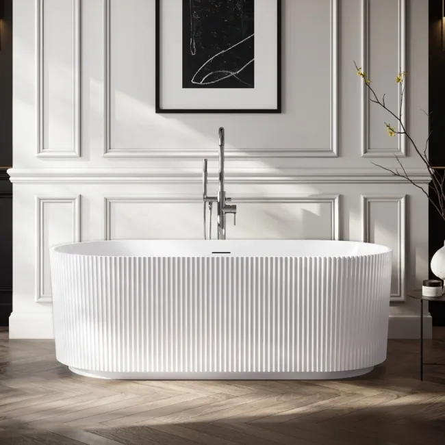 Barnet 1700mm Fluted Freestanding Bath