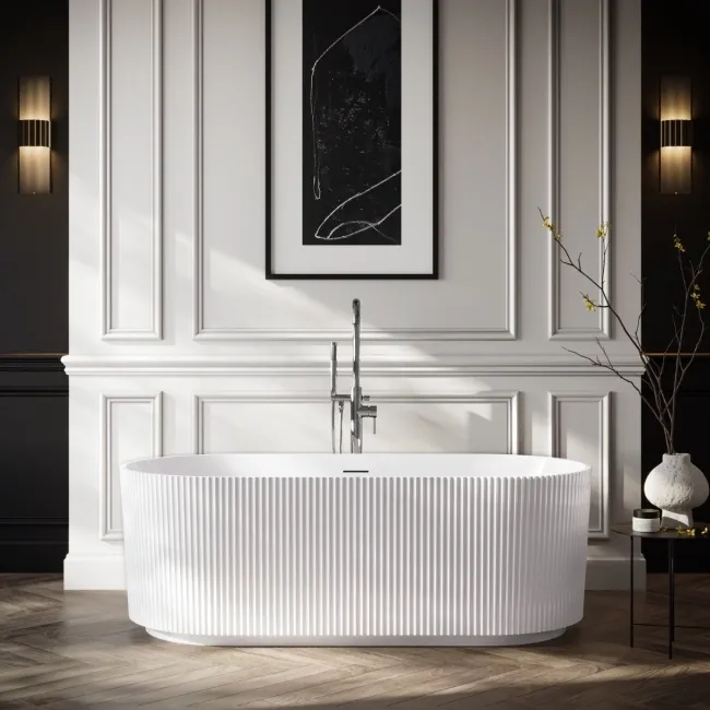 Barnet 1700mm Fluted Freestanding Bath