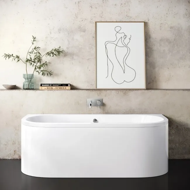 Stafford Essential 1700mm Back To Wall Bath ( Excludes Bath Panel)