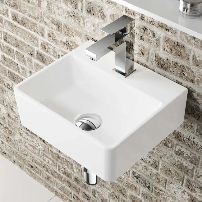 Virginia Square Wall Cloakroom Hung Basin 330mm