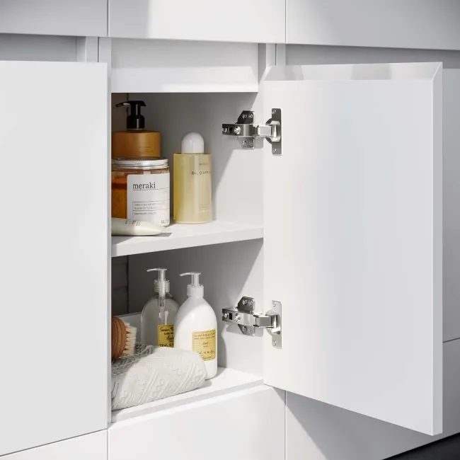 Foster Gloss White Side Cabinet Unit 300mm