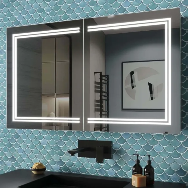 Allyson Illuminated LED Mirror Cabinet 600x1000mm