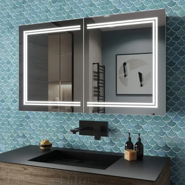 Allyson Illuminated LED Mirror Cabinet 600x1000mm