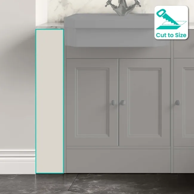 Monaco Chalk White Filler Strip