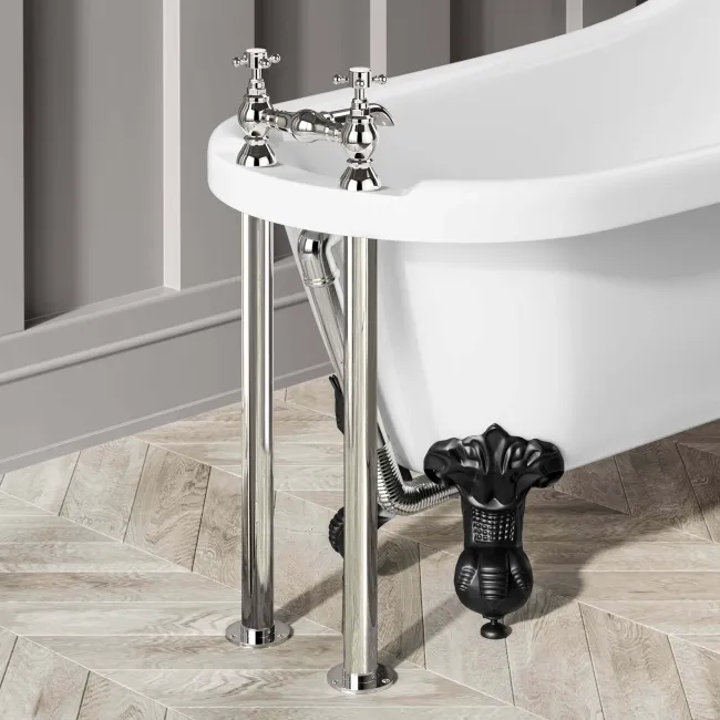 Sherbourne Traditional Chrome Freestanding Bath Mixer Tap
