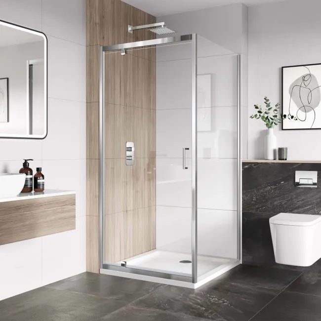 London 6mm Pivot Shower Enclosure 800x800mm