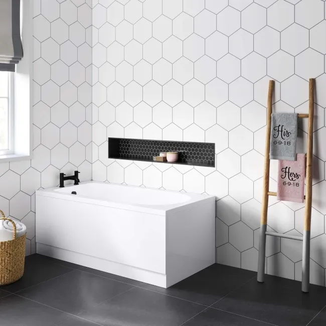 Stafford 1400x700 Round Single Ended Bath