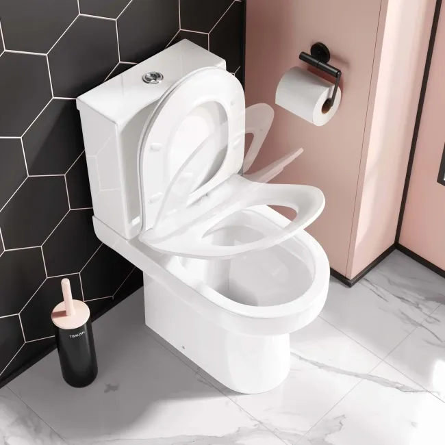 Denver Close Coupled Toilet With Soft Close Slim Seat