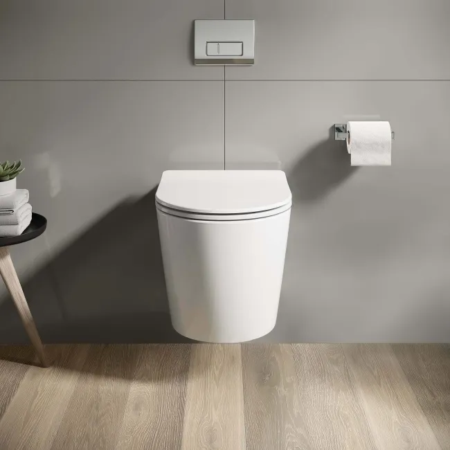 Utah Rimless Wall Hung Toilet With Premium Soft Close Slim Seat