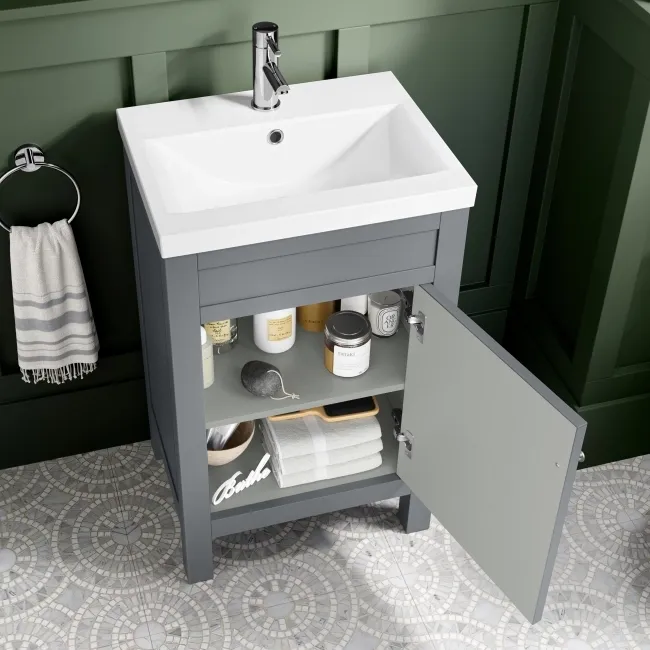 Bermuda Dove Grey Basin Vanity 500mm