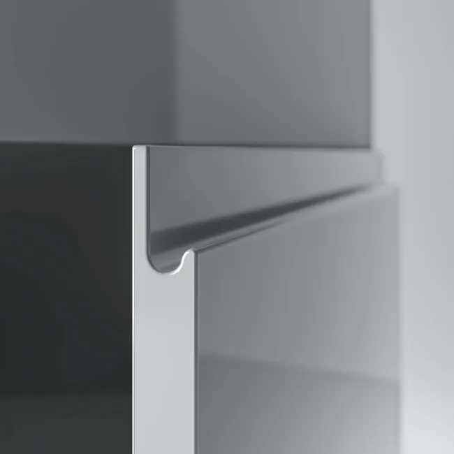 Trent Stone Grey Corner Basin Vanity 400mm