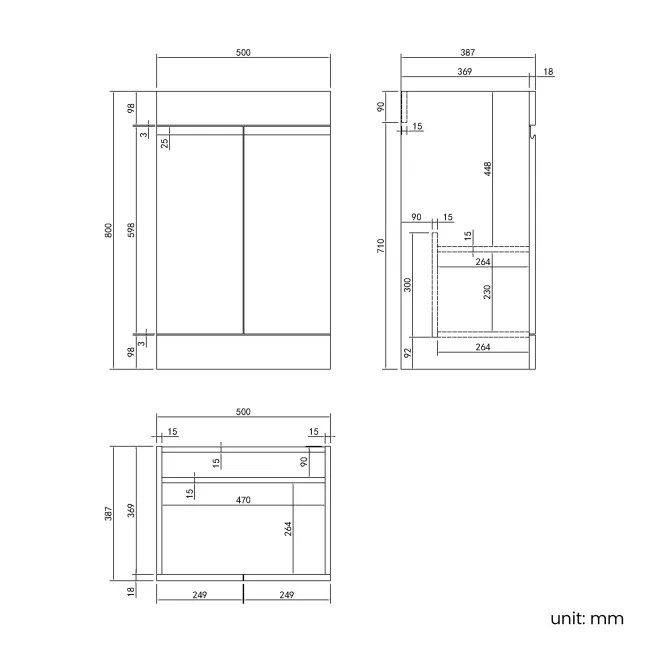 Trent Stone Grey Combination Vanity Basin and Miami Toilet 1000mm