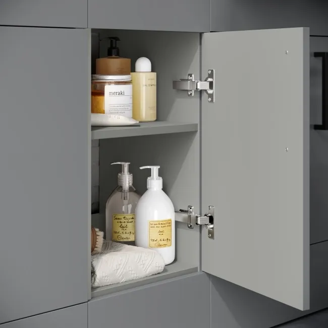 Harper Stone Grey Combination Vanity Basin and Aruba Toilet 1500mm - Black Accents