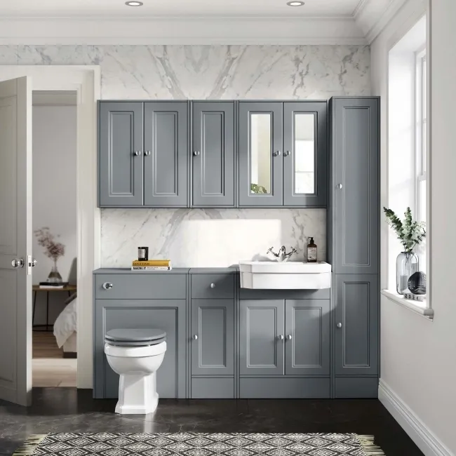 Dove Grey Wall Hung Cabinet 700x600mm