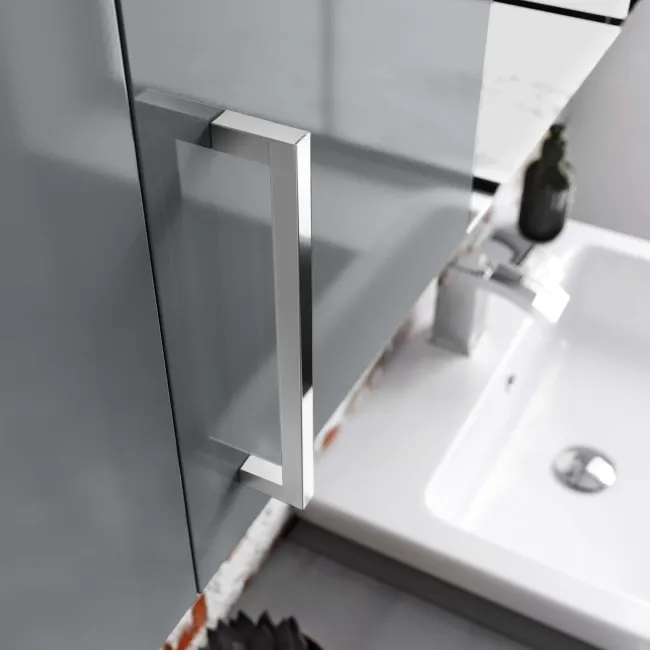 Harper Stone Grey Wall Hung Cabinet 600x300mm