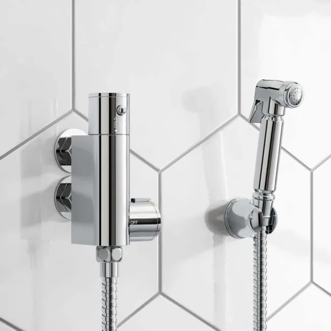 Douche Kit with Thermostatic Mixing Valve and Brass Spray Head