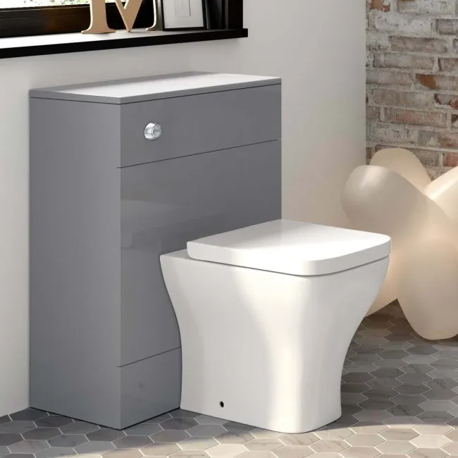 Harper Stone Grey Back To Wall Unit And Atlanta Toilet