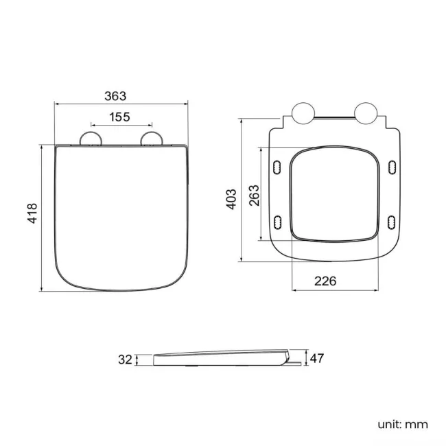 Dallas Rimless Close Coupled Toilet With Soft Close Seat