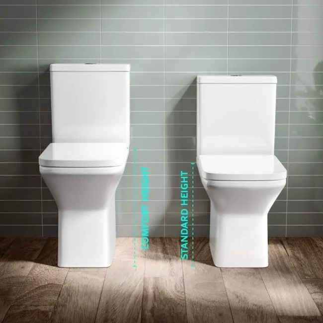 Dallas Rimless Comfort Height Close Coupled Toilet With Soft Close Seat