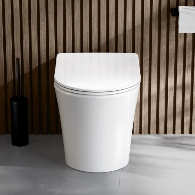 Tucson Rimless Back To Wall Toilet With Premium Soft Close Slim Seat