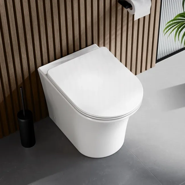 Tucson Rimless Back To Wall Toilet With Premium Soft Close Slim Seat