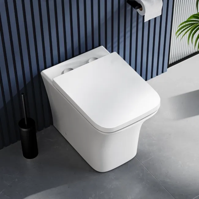 Houston Rimless Back To Wall Toilet With Premium Soft Close Seat