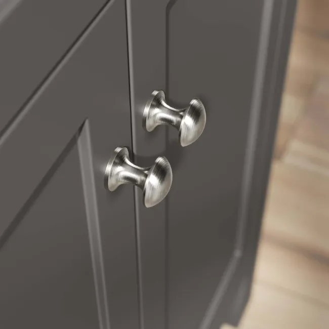 Bermuda Graphite Grey Basin Vanity Drawer and Back To Wall Toilet 1300mm (Excludes Pan & Cistern)