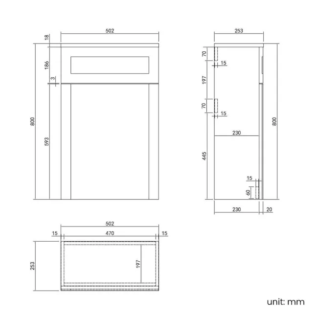 Milos Fog Grey Combination Vanity Basin and Houston Toilet 1000mm - Chrome Handles