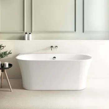 Camden 1550mm Curved Back To Wall Bath