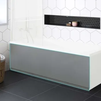 Stone Grey Wooden Bath Front Panel 1700mm