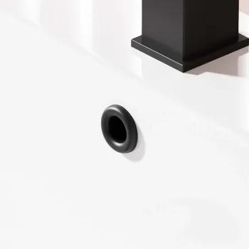 Matt Black Basin Overflow Ring