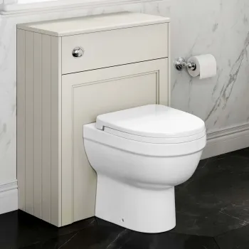 Traditional Chalk White Back To Wall Unit and Seattle Toilet