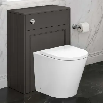 Traditional Graphite Grey Back To Wall Unit and Boston Toilet
