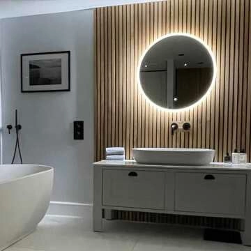 Aria Round Illuminated LED Mirror 600mm