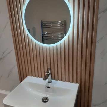 Aria Round Illuminated LED Mirror 600mm
