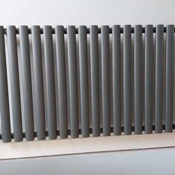 Marbella Anthracite Single Oval Panel Radiator 600x1020mm