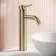 Trent Brushed Brass High Rise Basin Mixer Tap