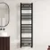 Naples Premium Matt Black Straight Heated Towel Rail 1600x450mm