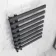 Palermo Anthracite Designer Heated Towel Rail 800x600mm