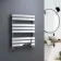 Santorini Chrome Flat Panel Heated Towel Rail 800x600mm