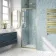 London Brushed Brass 6mm Pivot Shower Door 760mm