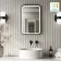 Mila Black Framed Illuminated LED Mirror 600x400mm
