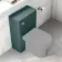 Mystic Green Slimline Back To Wall Toilet Unit 500mm