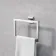 Isla chrome Square Towel Ring