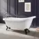 Highbury 1700mm Roll Top Slipper Bath - Black Ball Feet