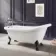 Highbury 1700mm Roll Top Slipper Bath - Black Claw Feet